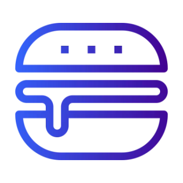 the logo for a burger restaurant