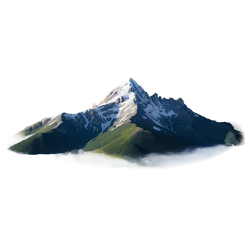 the mountains are covered in clouds