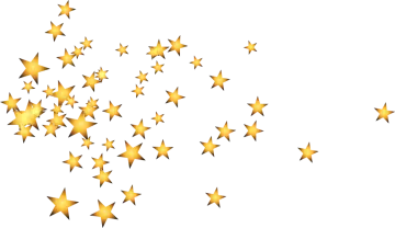 a bunch of gold stars on a white background