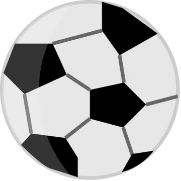 a soccer ball on a white background