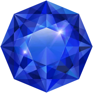 a blue diamond on a white background