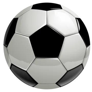 a soccer ball on a white background