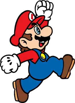 an image of a mario running