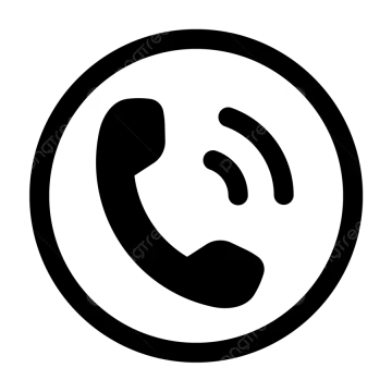 a black and white icon of a phone