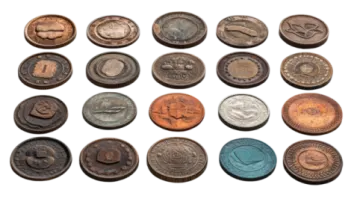a collection of coins