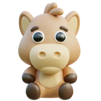an animal with big eyes sitting on the ground