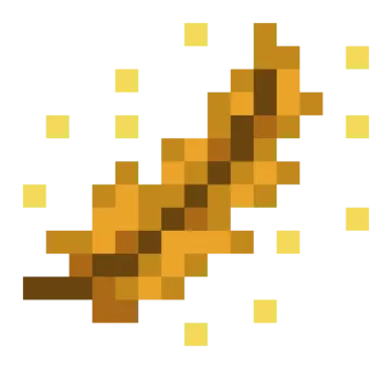 a yellow pixel on a white background