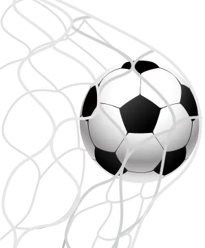 a soccer ball flying through the air