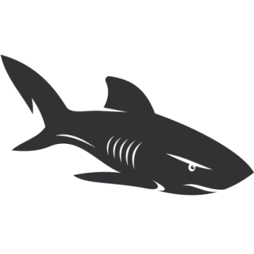 great white shark car decal sticker