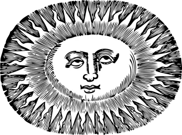 a black and white drawing of a lion's head