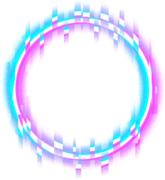 a circular frame with colorful lines in the middle
