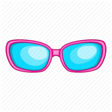 a pair of pink and blue sunglasses