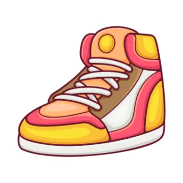 a pair of sneakers vector illustration on white background