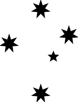 a black and white background with stars