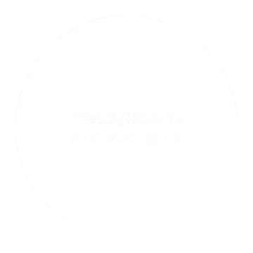 a black and white photo of a circular logo