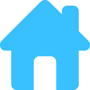 a blue house icon