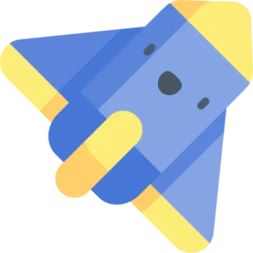 an image of a blue and yellow object
