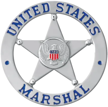 a police badge with the words united states marshal