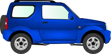 a blue car clipart