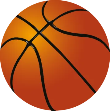 a basketball ball on a white background
