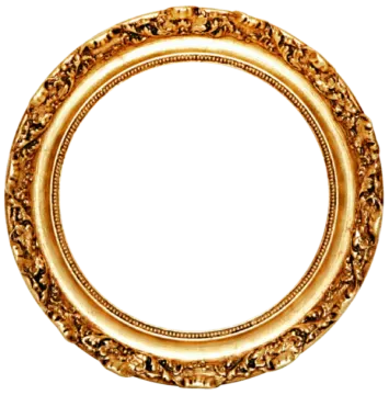 gold oval frame png