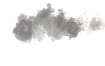 black smoke on a white background