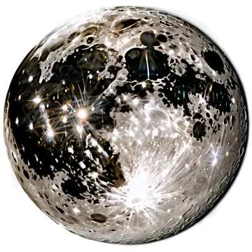 a black and white sphere with stars on it