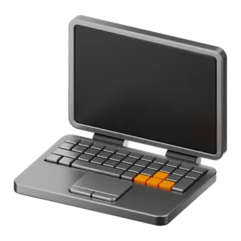 an image of a laptop with a keyboard