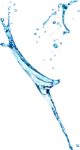 water splash on a white background
