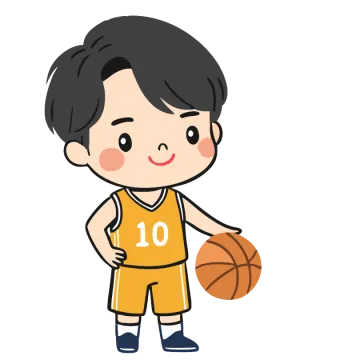 a boy in a basketball uniform holding a ball