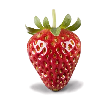 a strawberry on a white background
