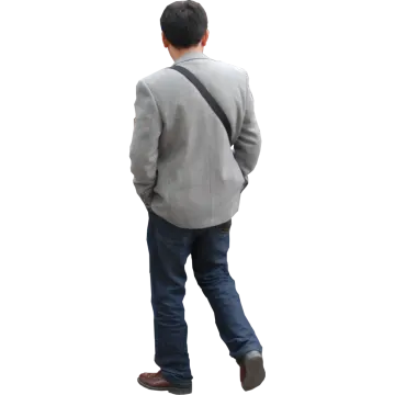 the back of a man's jacket