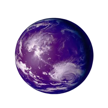 an image of the earth with a white background