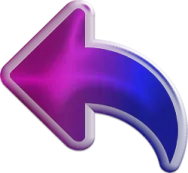 a purple and blue arrow pointing to the right