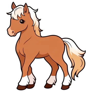 a brown horse standing on its hinds