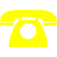 an orange phone with a white background
