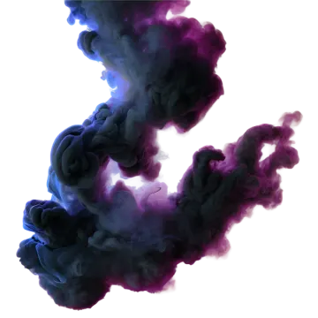 black and purple smoke