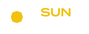 the sun logo on a white background