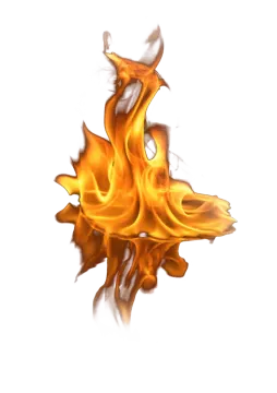 a close up of a fire on a white background