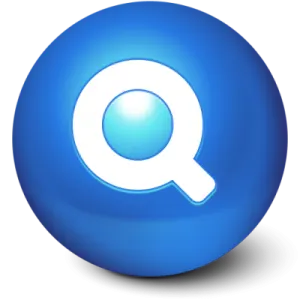 a blue ball with the letter q on it