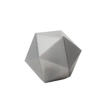 a silver vase on a white background