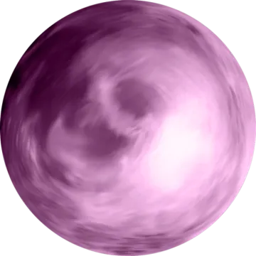 a purple sphere with a white background