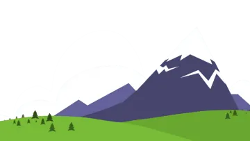 a mountain with trees and mountains in the background