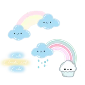 clouds and rainbows