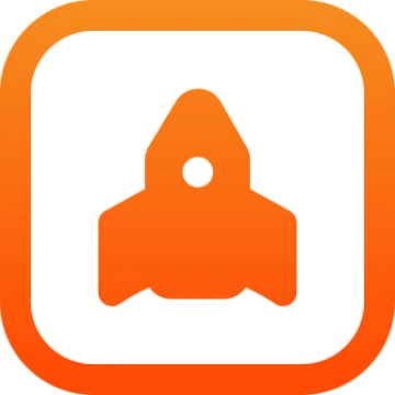 an orange square icon with a person in the center
