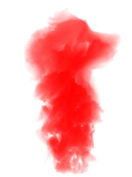 black smoke on white background