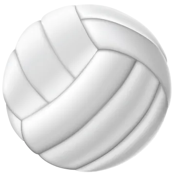 a volleyball ball on a white background