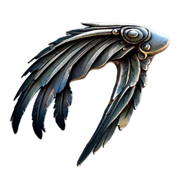 a drawing of a bird's wing