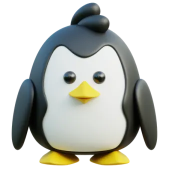 an image of a penguin with a white background