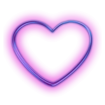 a purple heart on a white background